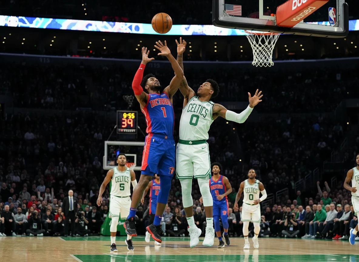Punkteverteilung und statistische Werte für das Basketballspiel der NBA