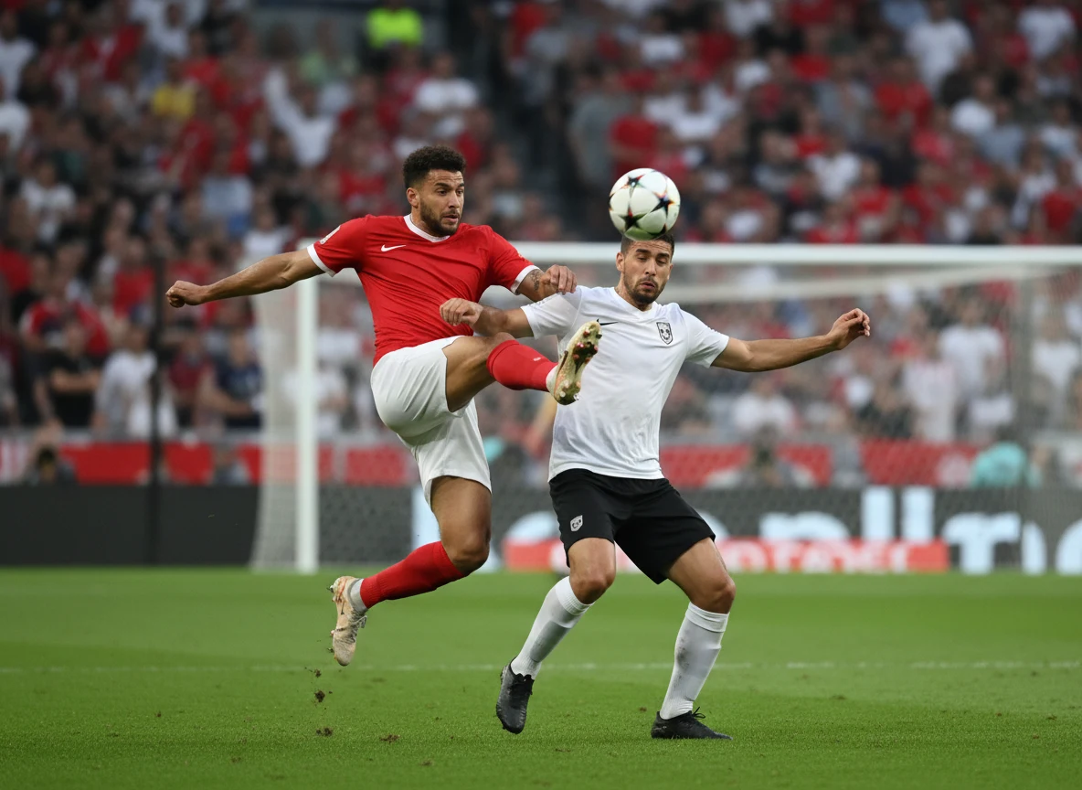 Spielszene der Partie Bayern München gegen FC Augsburg vor dem Strafraum